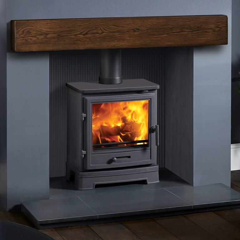 Stove beam, wooden dark oak